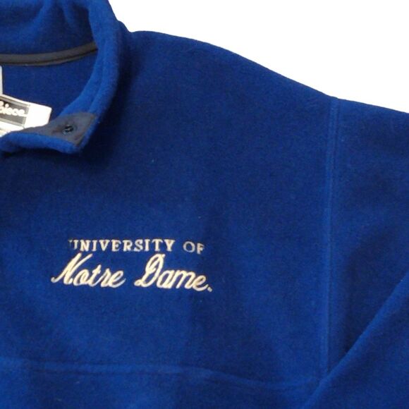 NWT Vintage Notre Dame Polar Fleece Pullover - Picture 4 of 8